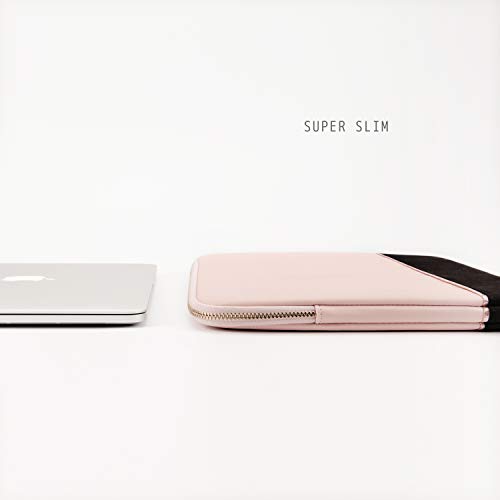 Comfyable Laptop Sleeve for 15 Inch MacBook Pro & Surface Book 2 - Water Resistant Cover Computer Case for Mac- Pink & Black - Thumbnail 5