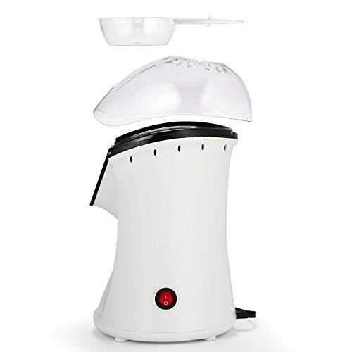 Popcorn Maker, Popcorn Machine, 1200W Hot Air Popcorn Popper Healthy Machine No Oil Needed