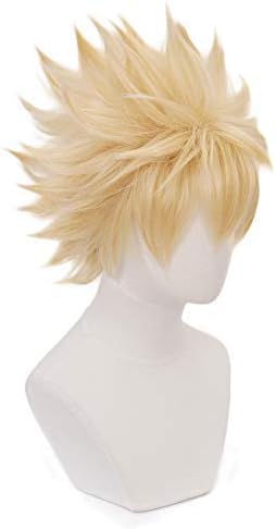 MUZIWIG Anime Cosplay Wig for My Hero Academia Katsuki Bakugou Synthetic Hair with Free Wig Cap Halloween Party Costume Accessories - Image 4