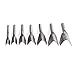 Co-link DIY V-Shaped Leather Cuttting Craftstool Punch Cutter Tools for Belt/Wallet with 7 Sizes