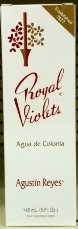 Royal Violets By Agustin Reyes 5 Oz Agua De Colonia Eau De Cologne Glass Bottle