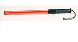 Lot of Two (2) pieces : 14 Red LED Traffic Safety Baton Light, with two flashing modes, 21.3 inch length, using 2 C-size batteries (not included).
