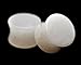 White Jade Stone Plugs - 2g - 6mm - Sold As a Pair