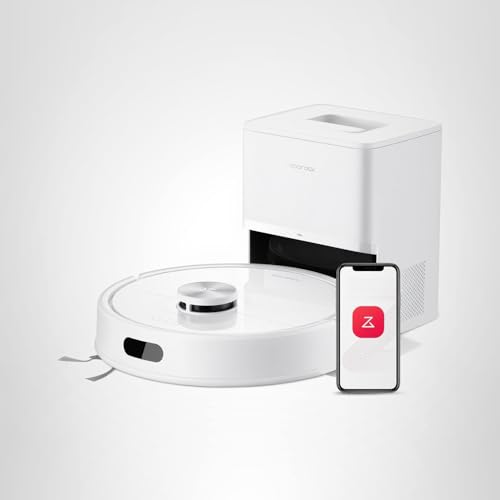 roborock Q7 M5+ Robot aspirador y trapeador, actualizado desde Q5 Max+, hasta 7-9 semanas de autovaciado, succión de 10000 Pa, sistema dual antienredos para pelo y alfombras de mascotas, navegación LiDAR PreciSense, control de aplicaciones, blanco