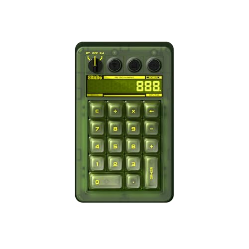 8BitDo Retro 18 Mechanical Numpad, Supports Calculator Mode, Bluetooth/2.4G/USB…