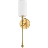 Hudson Valley Lighting Guilford - 1 Light Wall Sconce-19.75 Inches Tall and 4.75 Inches Wide-Aged Brass Finish
