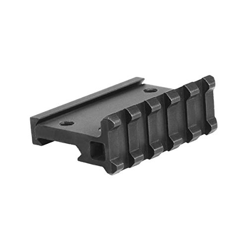 Lion Gears Low Profile Tactical Picatinny/Weaver 90 Degree Angle Pro Mount, 2.16" Long with 5 Slots