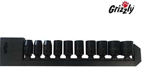 '10 Piece Socket Set 1/2 Socket Set Socket Nut Ratchet Square Nuts in cm: 10 mm, 12 mm, 13 mm, 16 mm, 17 mm, 18 mm, 19 mm, 21 mm, 22 mm, 24 mm
