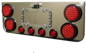 Chrome Rear Light Panel Kenworth High Count LED Lights