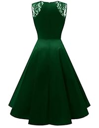 Homrain - Vestido de cóctel para mujer, estilo vintage, elegante, sin mangas, para fiesta de graduación