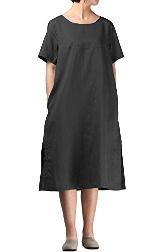 chinese dress ladies Canyon Linen Midi Dress Wheat / L main image 0