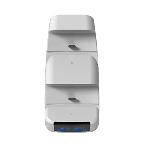Gamory Manette Chargeur pour PS5,Station de Charge PS5 avec 2 Ports de Charge de Type-c Chargeur PS5 Portable Léger avec écran LED
