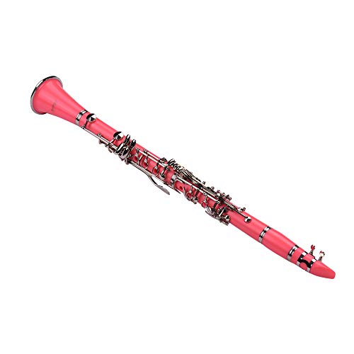 Clarinet,Muslady 17-Key Clarinet,Bb Flat ABS Woodwind Instrument with Carry Case Gloves Cleaning Cloth Mini Screwdriver Reed Case 10pcs Reeds - Thumbnail 5