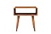 Boraam Zebra Series Alborg End Table, Rich Walnut