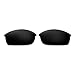 Walleva Polarized Black Replacement Lenses for Oakley Flak Jacket Sunglasses