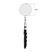 Telescopic Inspection Mirror, Circular Inspection Mirror, Telescopic Inspection Mirror, Flexible Inspection Mirror 360 Rotation, with Buckle Large Round Welding Mirror (Inspection Mirror-01)