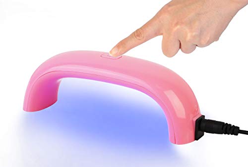 GPCT Portable 9W UV LED Nail Drying Lamp (Pink)