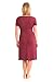 Kindred Bravely The Angelina Ultra Soft Maternity & Nursing Nightgown Dress (Cabernet, Small)