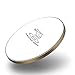 SUMart Wireless Charger Ultra Slim Wireless Charging Pad Fast Charge Compatible iPhone Xs Max/XS/XR/X/8/8 Plus Galaxy S9/S9+/S8/S8+/Note 8 and More (No AC Adapter) (Gold/White)