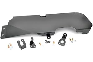 Rough Country Gas Tank Skid Plate for 2007-2018 Jeep Wrangler JK 2-Door - 794, Black