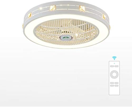 LED Ceiling Light Modern Minimalist Ceiling lamp Creative Fan Design with Remote Control Maximum 40W Dimmable Metal Interior Ceiling Lights for Living Room Bedroom Dining Table Kitchen Study（White） [Energy Class A++]