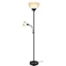 SUNLLIPE Floor Lamp 70.5 inches Energy Saving Sturdy Tall Standing Light Modern Pole Reading Lamp LED Torchiere Floor Lamp for Living Room, Dorm and Bedroom (Black)
