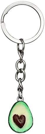 Manyo Cute Handmade Green Avocado Key Chains Simulation Fruit Jewelry