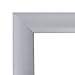 SnapeZo Notice Frame 11x17 Inches, Silver 0.6 Inch Aluminum Profile, Front-Loading Snap Frame, Wall Mounting, Super-Slim Series