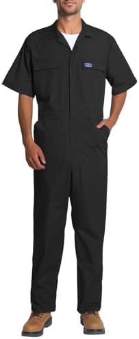 Amazon.com: SUSHIMIAN Mens Short Sleeve Coveralls Work Mechanics