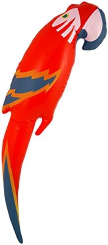 Spooky New Assorted Colour Inflatable Children Blow Up Toys Hen Stag Party Fancy Dress (Inflatable Parrot (48 Cm))