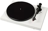 Pro-Ject Debut Carbon DC Turntable with Ortofon 2M Red Cartridge (Gloss White)