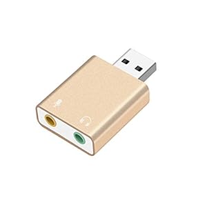 QiKun-Home Externe geluidskaart USB naar koptelefoon Hoofdtelefoon Microfoonaansluiting USB-adapter Audiokaart voor…