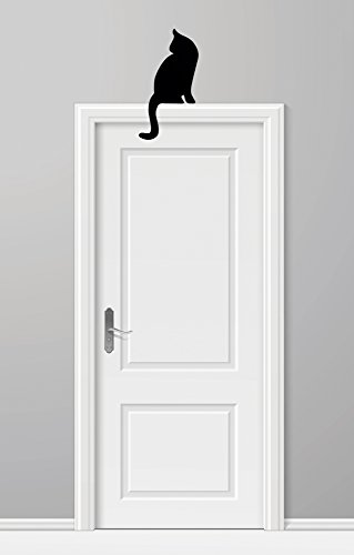 The Paragon Cat Sticker - Cat Wall Decal, Perfect for Door Frames or Window Frames, Removable Cat Decal Sticker