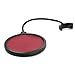 BlastCase Studio Microphone Wind Screen Pop Filter/Swivel Mount, Flexible Gooseneck Holder BCMI1 Black/Red, 1 Pack