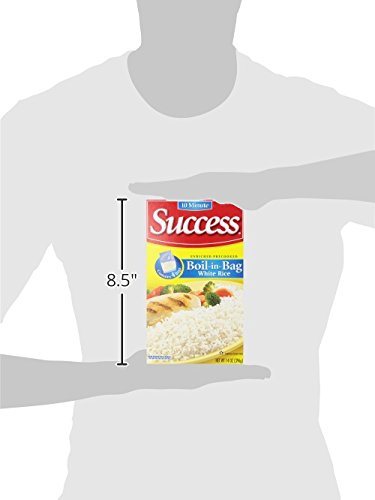 SUCCESS BOIL-IN-BAG RICE, WHITE RICE, QUICK AND EASY RICE MEALS, 14-OUNCE BOX