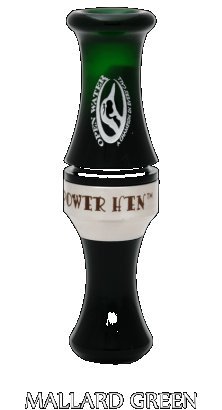 Zink Power Hen PH-1 Open Water Single Reed Acrylic Duck Call Mallard Green