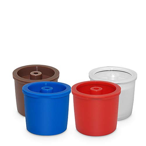 4 Pack Refillable Capsule Cup Reusable Coffee Filter Filling For Illy Coffeemaker (4)