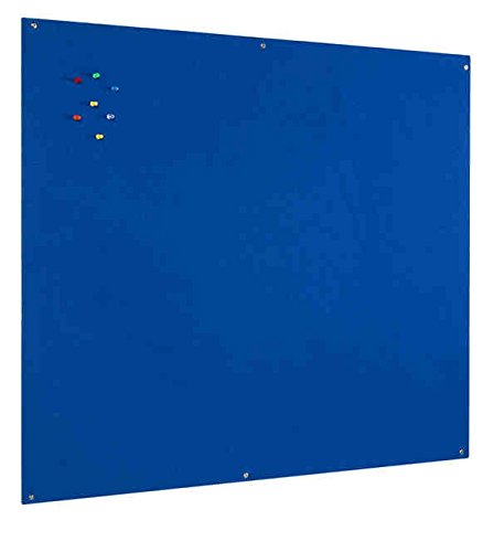 Bi-Office Notice Board, Blue Felt, Unframed, 180 x 120 cm