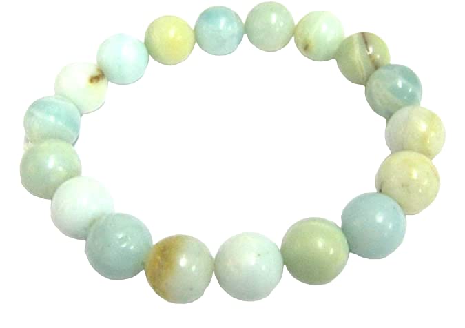 CRYSTALMIRACLE Exclusive Amazonite Round Beads Bracelet Accessory Healing Gemstone Love Peace Meditation handcrafted