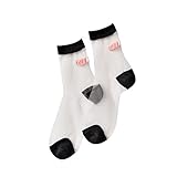 Shuohu Women's See-through Socks, Fashion Creative
