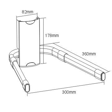 VonHaus Floating Wall Mount Shelf Bracket for DVD, Cable, AV, Games Consoles 33lbs Weight Capacity