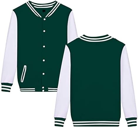 Amazon.com: Women's Men's Varsity Baseball Jacket Casual Letterman