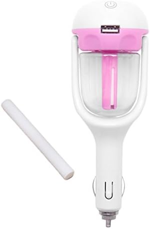 Khfun New Mini Mini Humidifier Air Purifier Freshener Aromatherapy Essential oil Diffuser For Car vehicle-mounted humidifier (Pink)