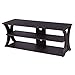 TANGKULA TV Stand, 3-Tier TV Stand Storage Console with Storage Shelves for TV up to 50