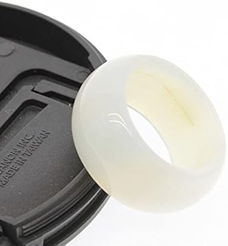 SHILIU 1 x natürlicher Halbedelstein Kristall Achat 12 mm Ring Frauen