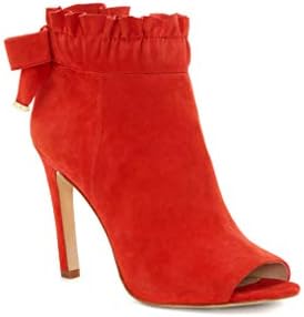 LOUISE ET CIE Womens Innay Leather Open Toe Classic Pumps, Red, Size 6.5