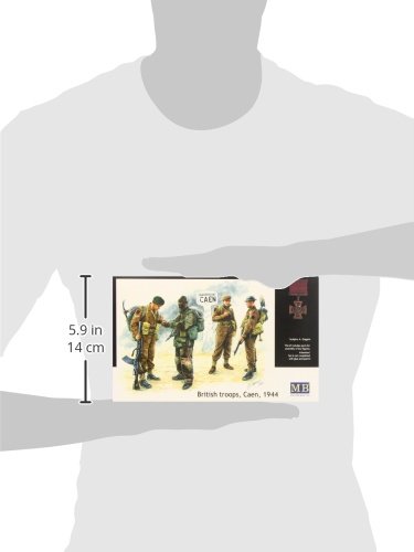 Master Box British Troops Caen 1944 (4) Figure Model Building Kits (1:35 Scale)