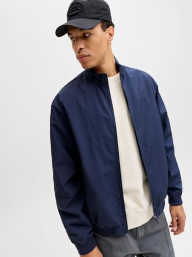 Jjecharge Stand Collar Bomber Noos, Blazer Azul Marino, X_s Hombre, Blazer Azul Marino, XS
