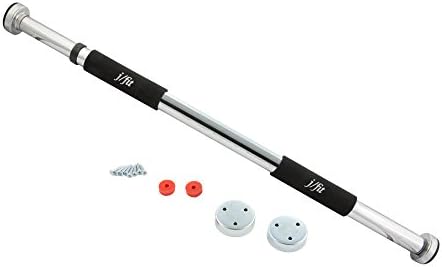 j/fit Deluxe Doorway Pull-Up Bar with Comfort Grips - LONGEST LENGTH Pull Up BAR AVAILABLE 40" WIDE. (Pull-ups, Chin-ups, Push-ups, Sit-ups, and Dips!)
