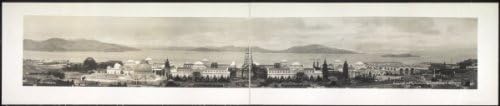 1914 Panorama taken from Valleho sic Street 42" Vintage Panorama photo